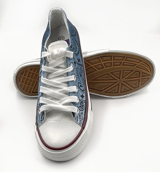Bandhana/Parsley design on canvas shoes
