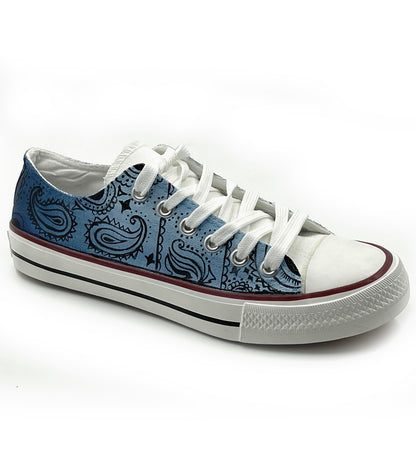 Bandhana/Parsley design on canvas shoes