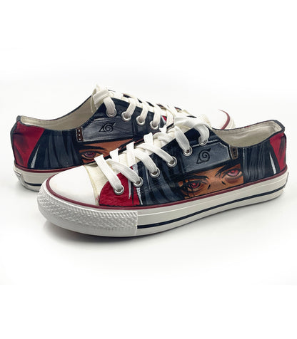 Itachi design on canvas shoes