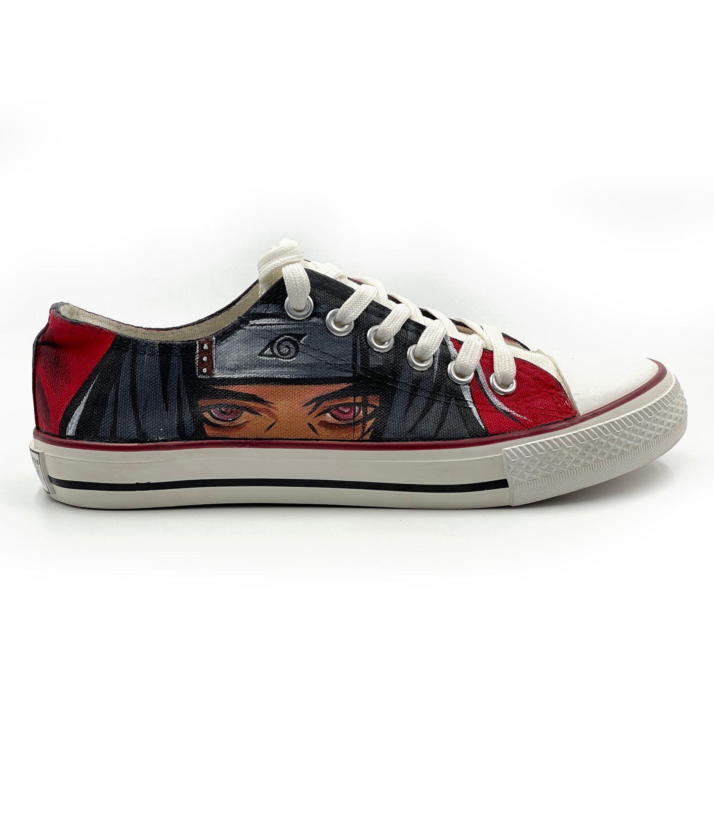 Itachi design on canvas shoes